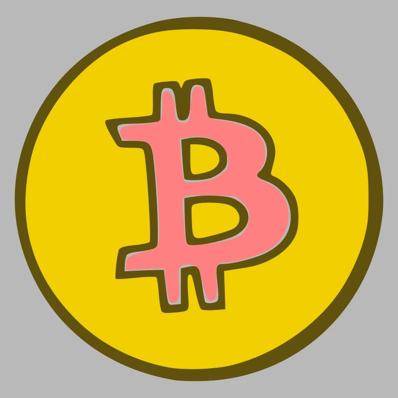 Bitcoin Krypto Währung virtuellen Lebens Vector 7