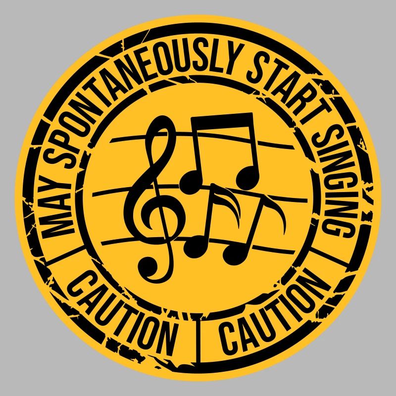 may spontaneously start singing