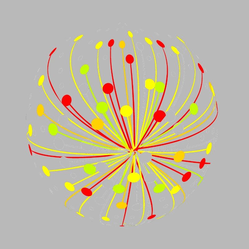 Explosion abstraite multicolore