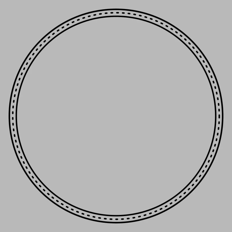 Points Circle Frame Decor