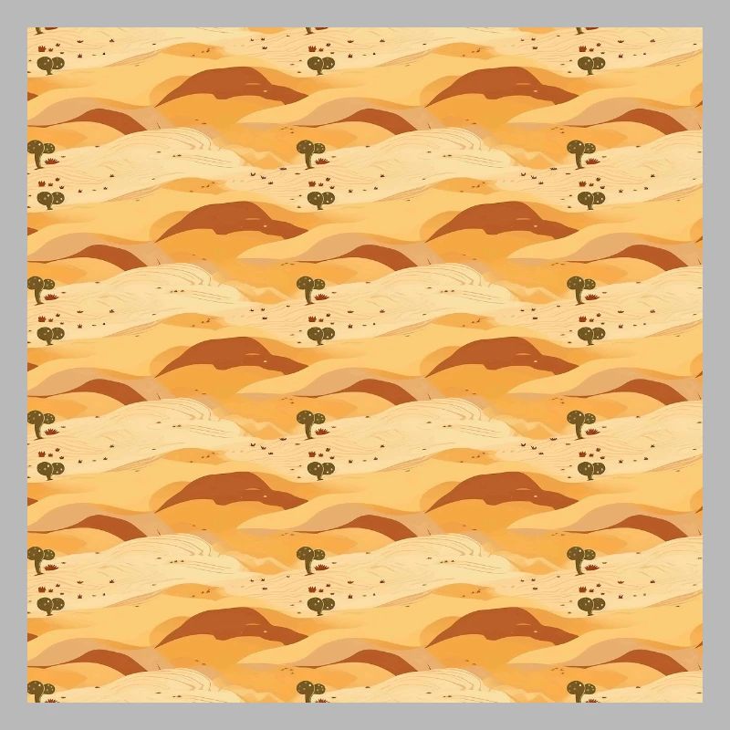 Desert Seamless Pattern Sand Sahara Dunes Arabic