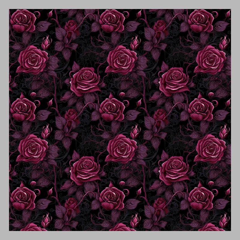 Roses Seamless Pattern Beautiful Elegant Aesthetic