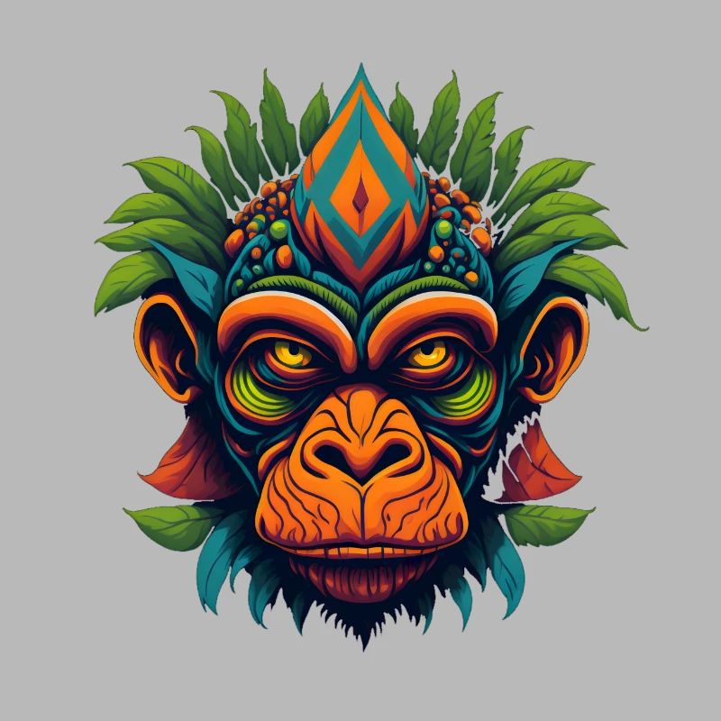 Trippy Monkey Primate Jungle
