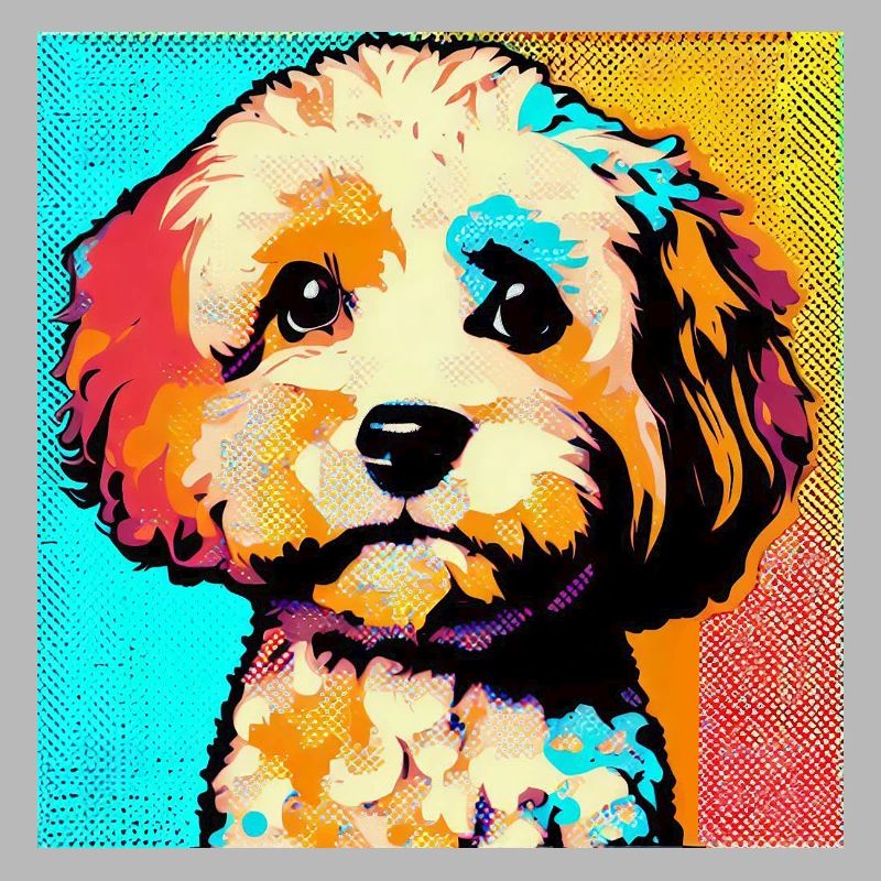 Cavapoo Pop Art
