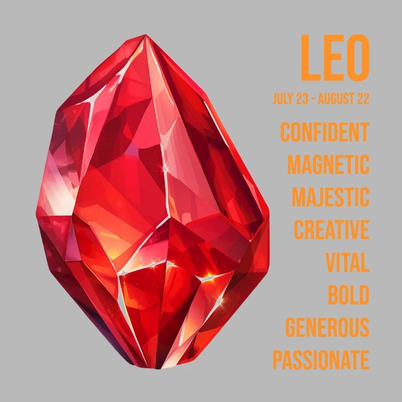 Zodiac Gemstones: Leo, Ruby