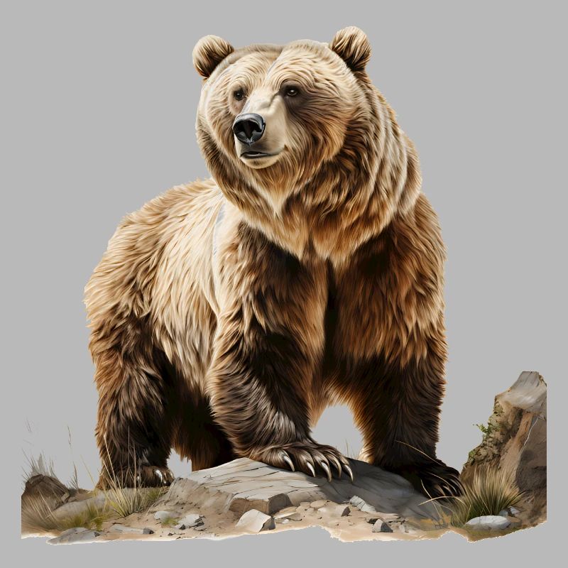 Brown bears are large, formidable predators