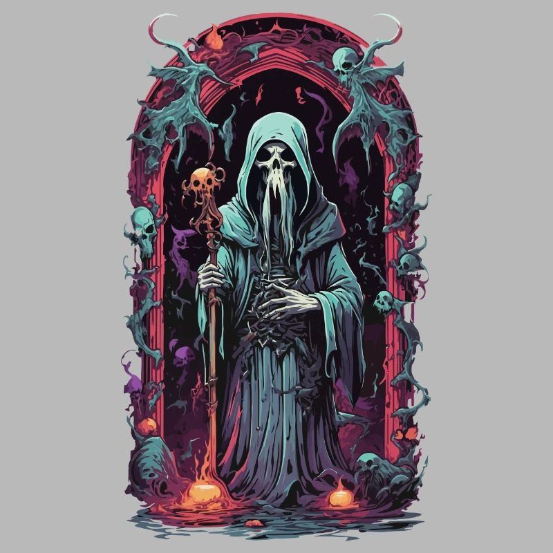 Underworld Grim Reaper Magic Halloween Design