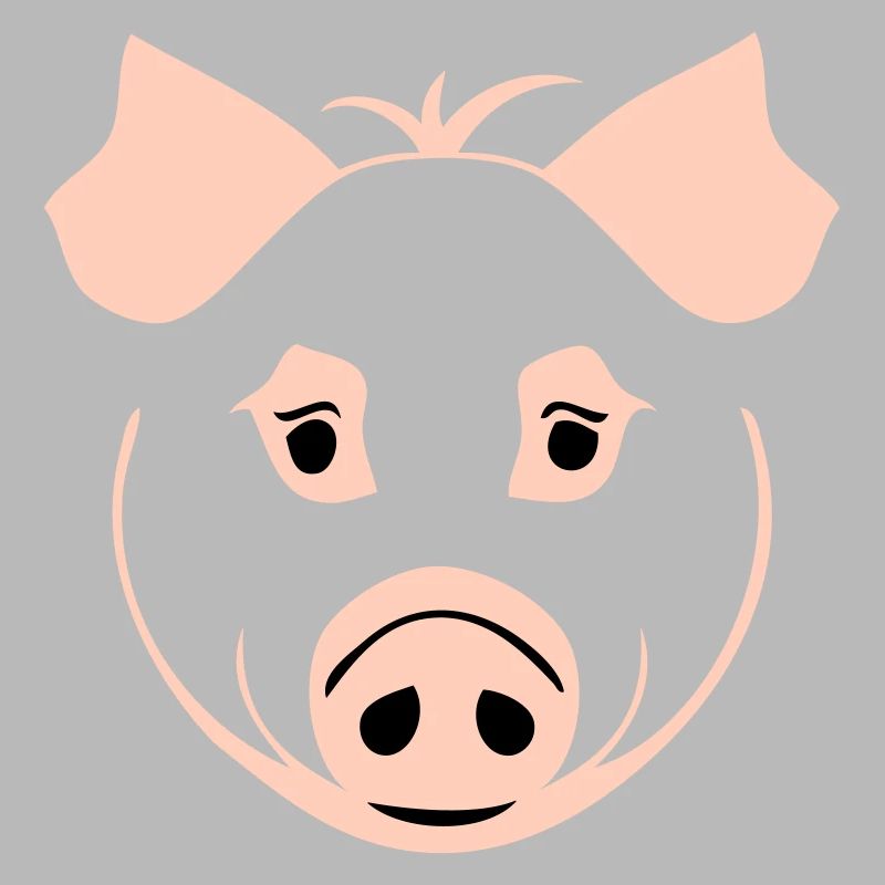 Pig in comic style