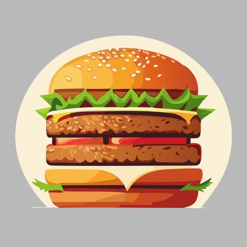 Saftiger leckerer Burger