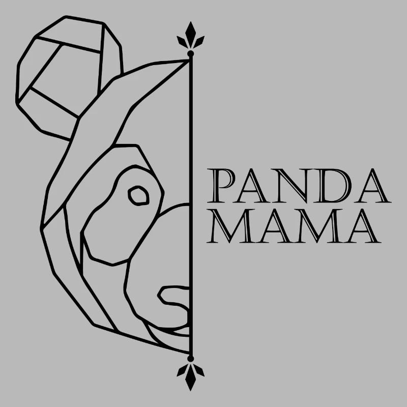 Panda Mama Polygone Panda