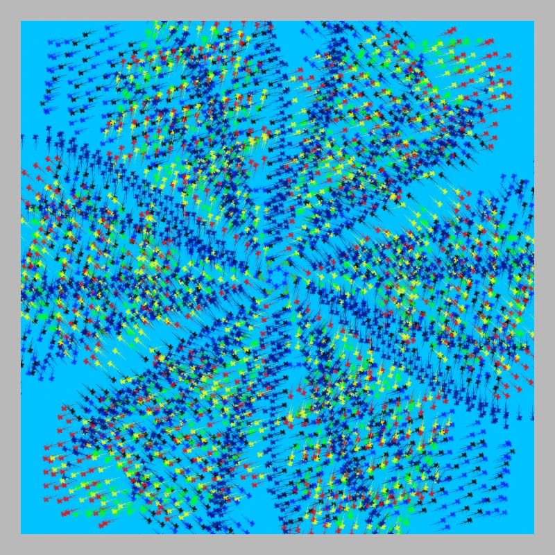 Moulinet bleu clair