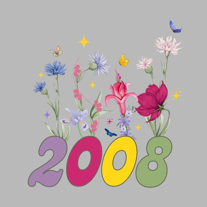 Année de naissance 2008 fleurs sauvages