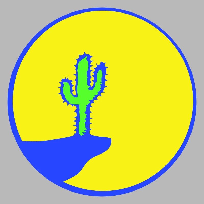 Cactus Moon Evening Mountain Cliff Night Cacti Desert