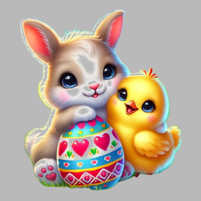 Easter Bunny Chick Egg
