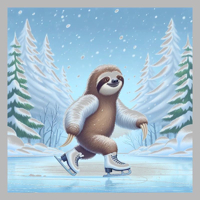 Sloth Wanderer Eislaufen