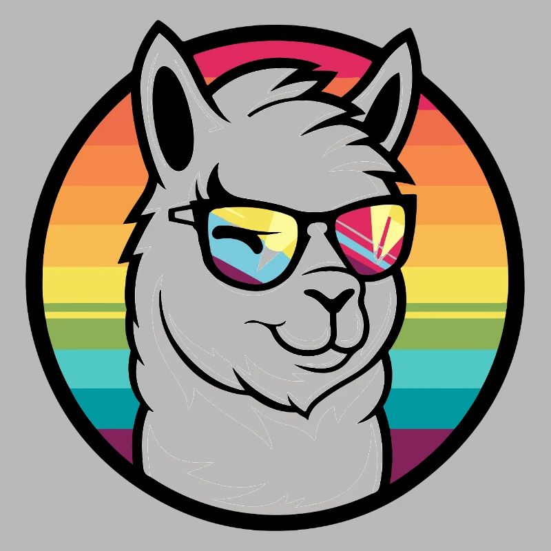 Alpaka Llama Cool Comic