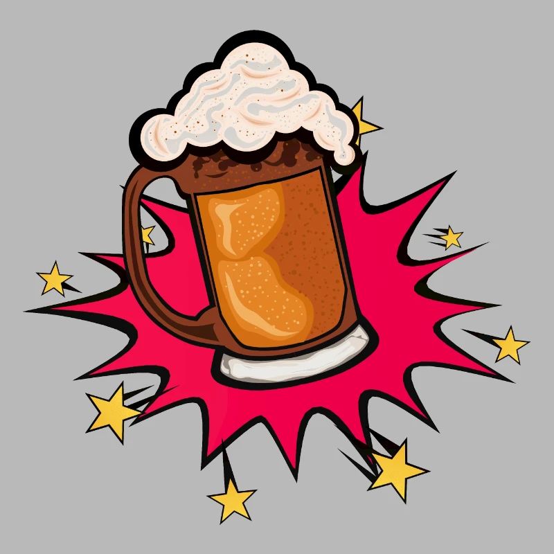biere explosion bulle etoile mousse alcool binouze