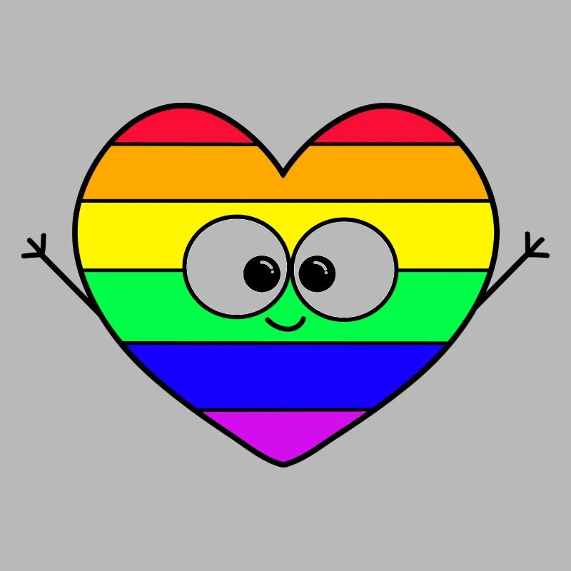 Regenbogen Herz