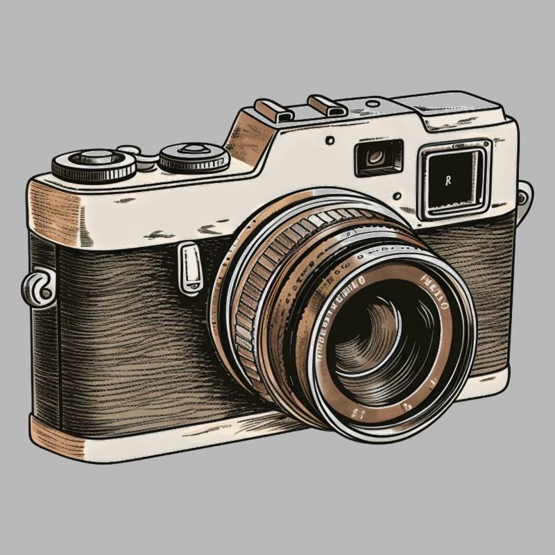 Dessin rétro de caméra