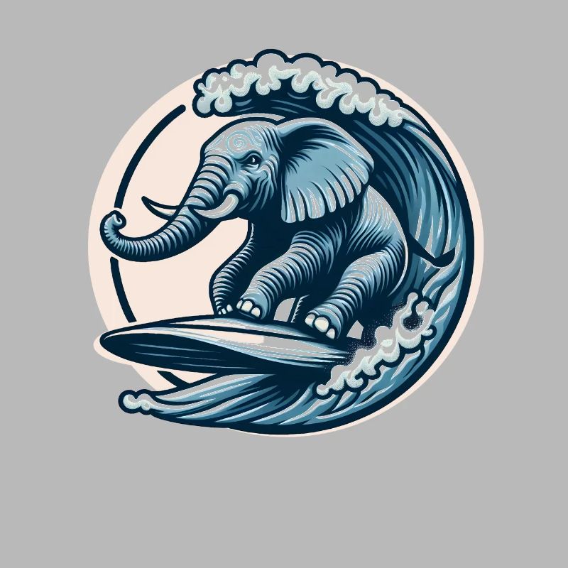 Surfender Elefant