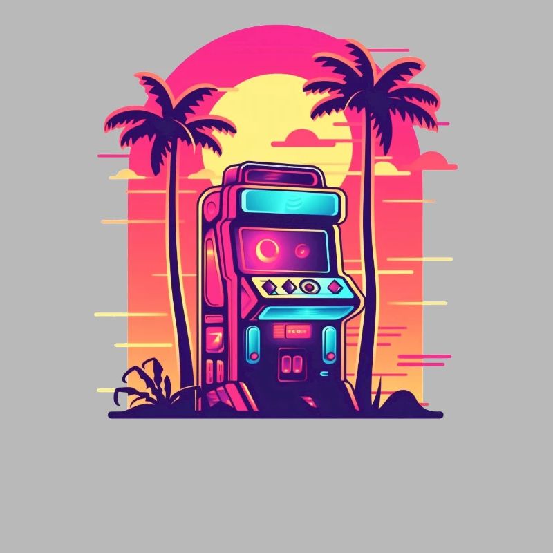 Retro Arcade Controller Game Over Konsolenspieler