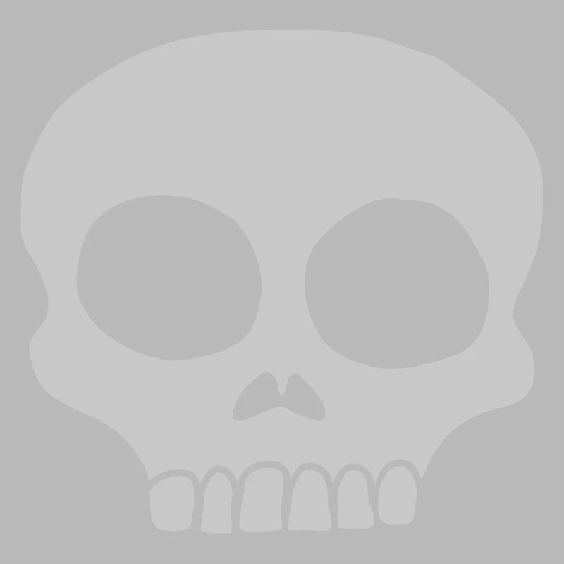 Skeleton skull cool design
