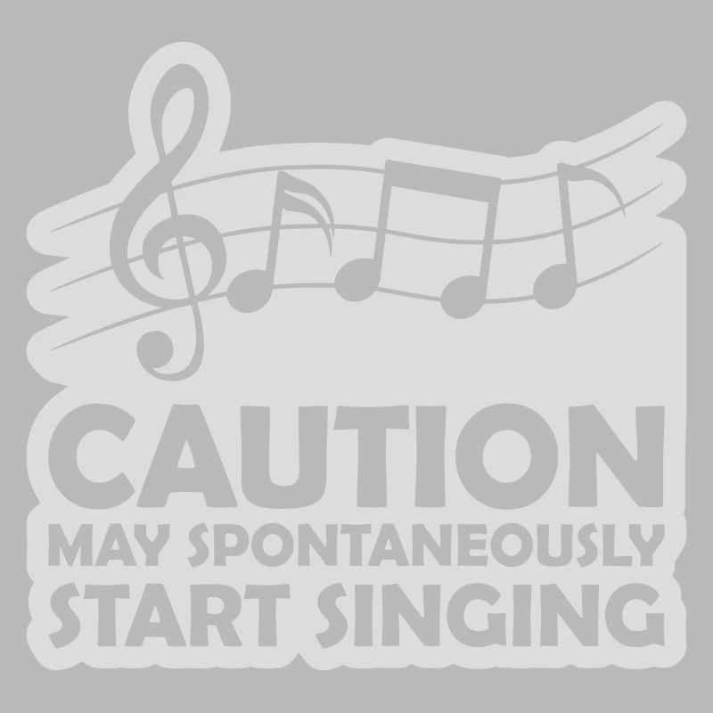 may spontaneously start singing