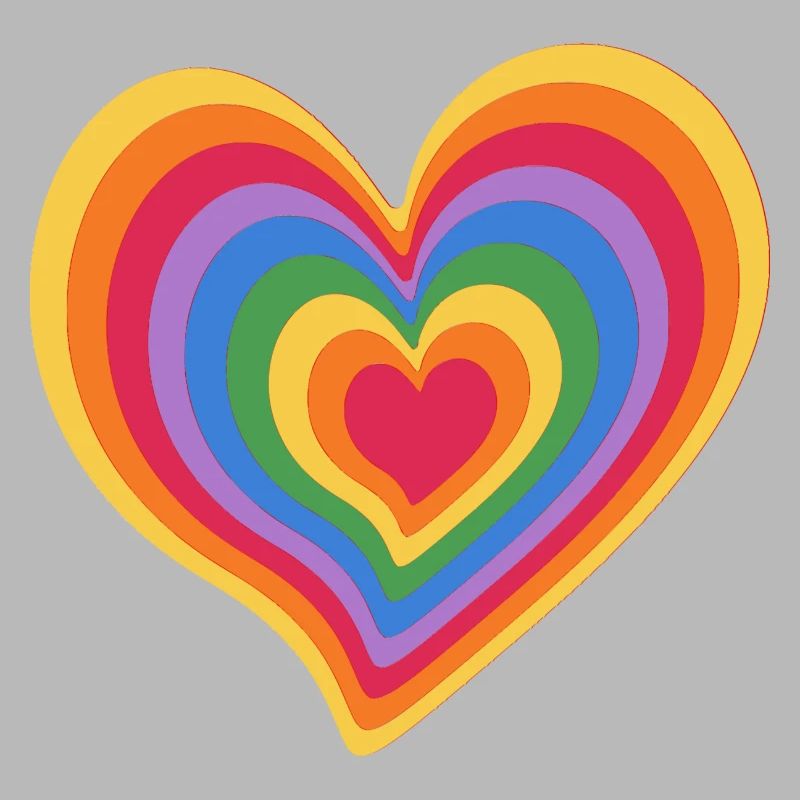 Regenbogen-Herz