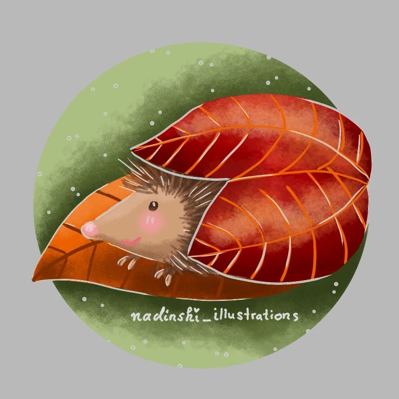 Igel im Herbst