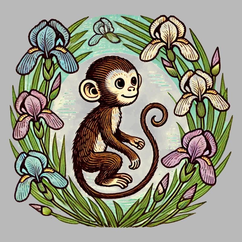 Iris-Affe