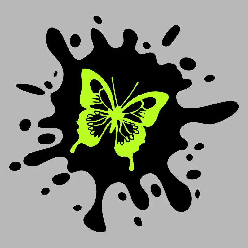 Papillon éclaboussures de couleur