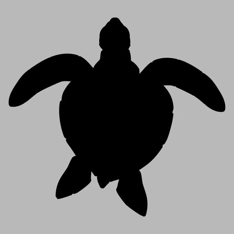 sea turtle silhouette outline shadow wass