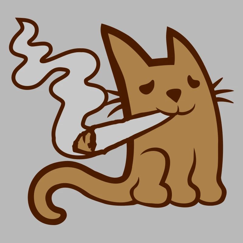 Fumer du pot mignon petit chat