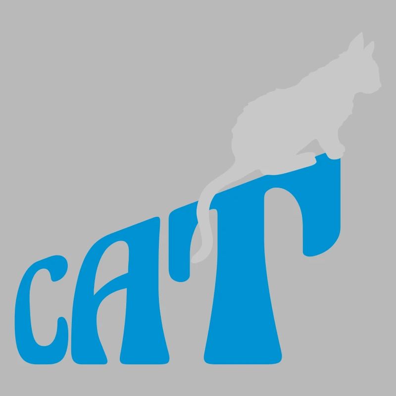 Text Cat Pet Logo