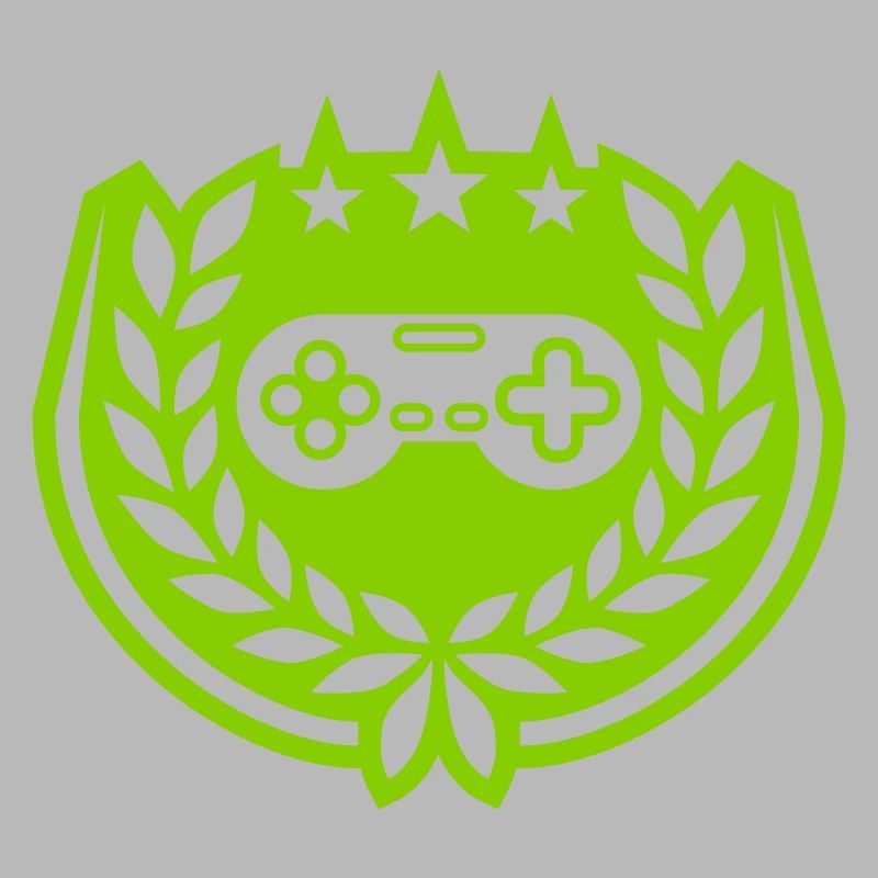 Retro Controller Stars Laurel Wreath