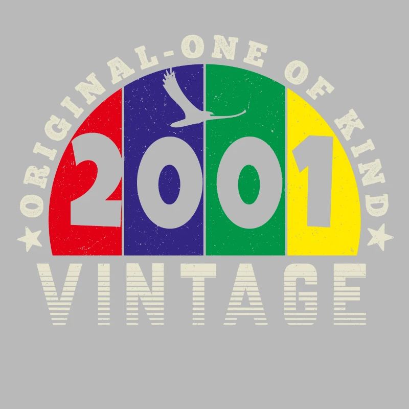 Vintage 2001 Retro - Bursdag