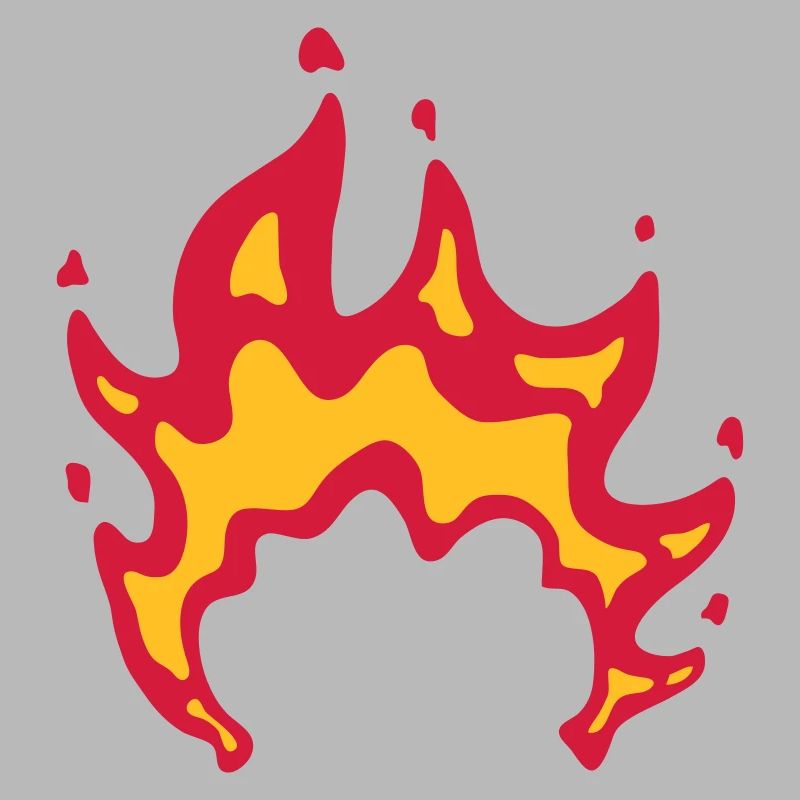 Conception de perruque à cheveux à flamme