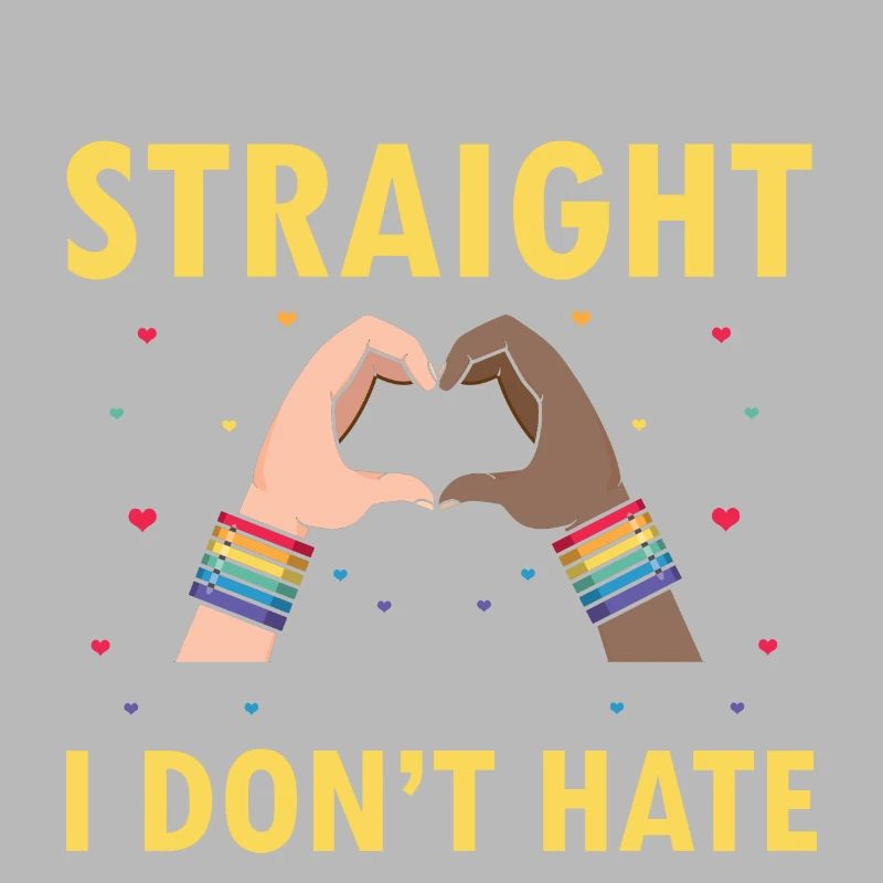 I Maybe Straight But I Don't Hate Cool Retro Pride