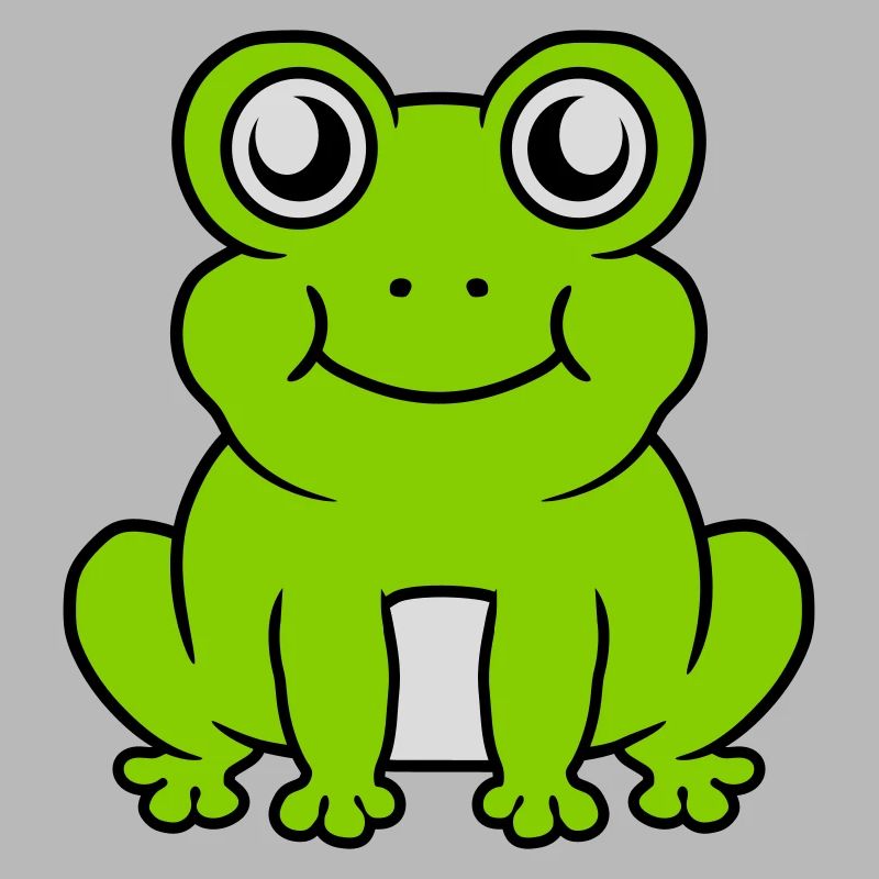 Petite grenouille douce assise