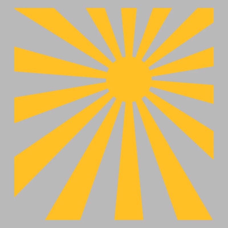 Rayons de soleil conception de rectangle