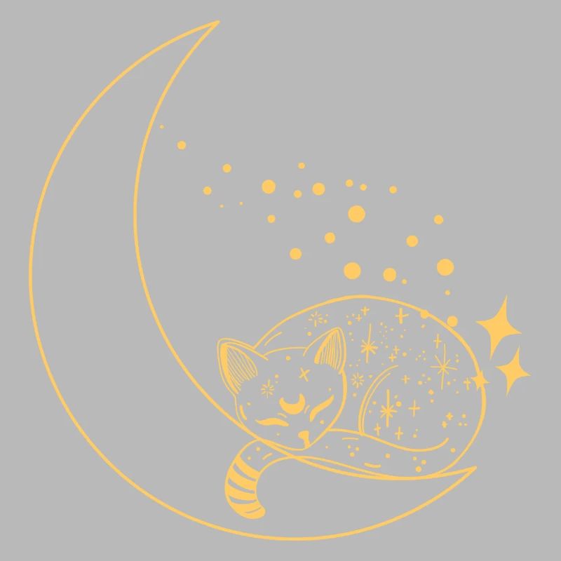 chat dans la lune brillé