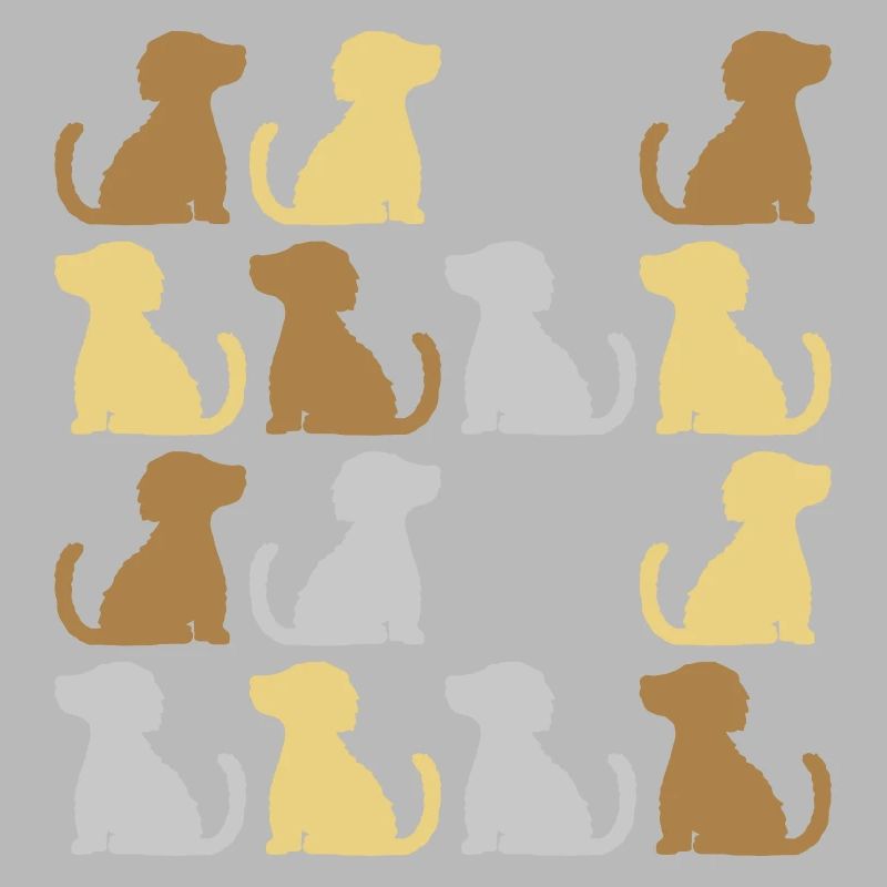 Muster brave sitzende Hunde