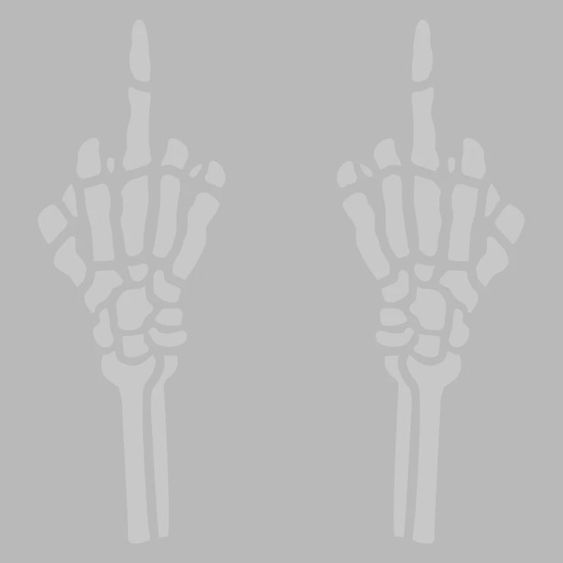 Gesture 2 hands middle finger