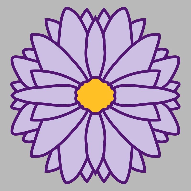 Runde Hübsche Blume Design