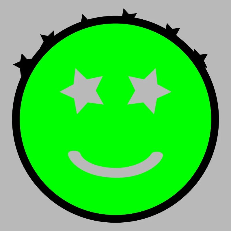 Smiley aux yeux étoilés | Graphique vectoriel