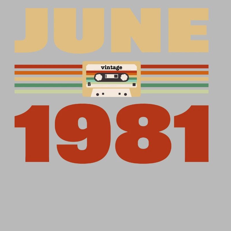 42e anniversaire Juin Millésime 1981 Idée cadeau