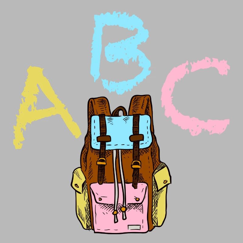 ABC with backpack