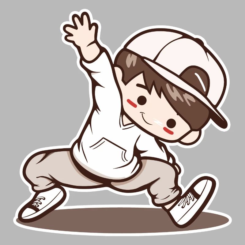 Petit garçon de breakdance