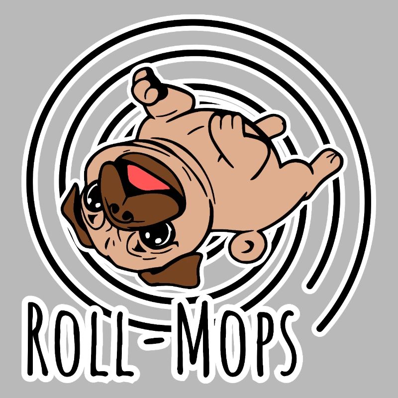 Rollender Mops - Ein Roll-Mops