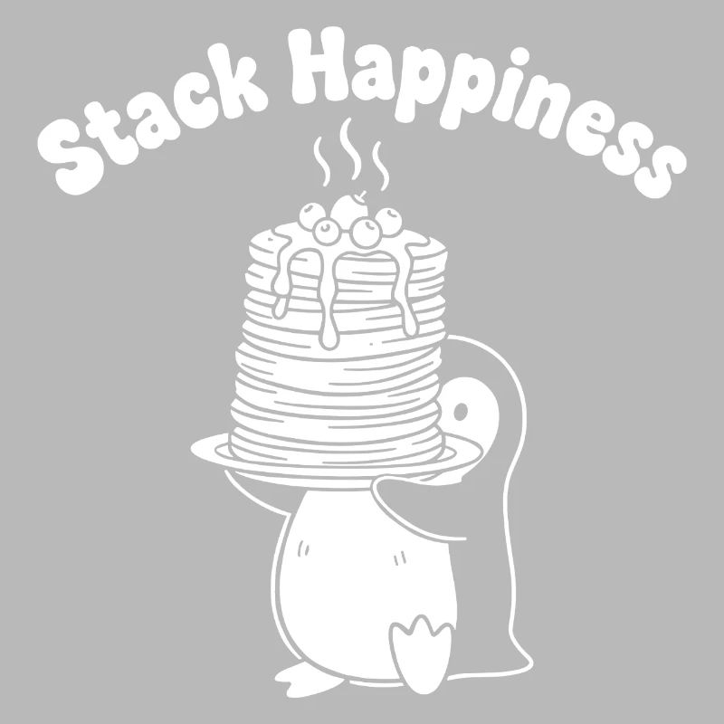Pinguin Stackt Kuchenfreude